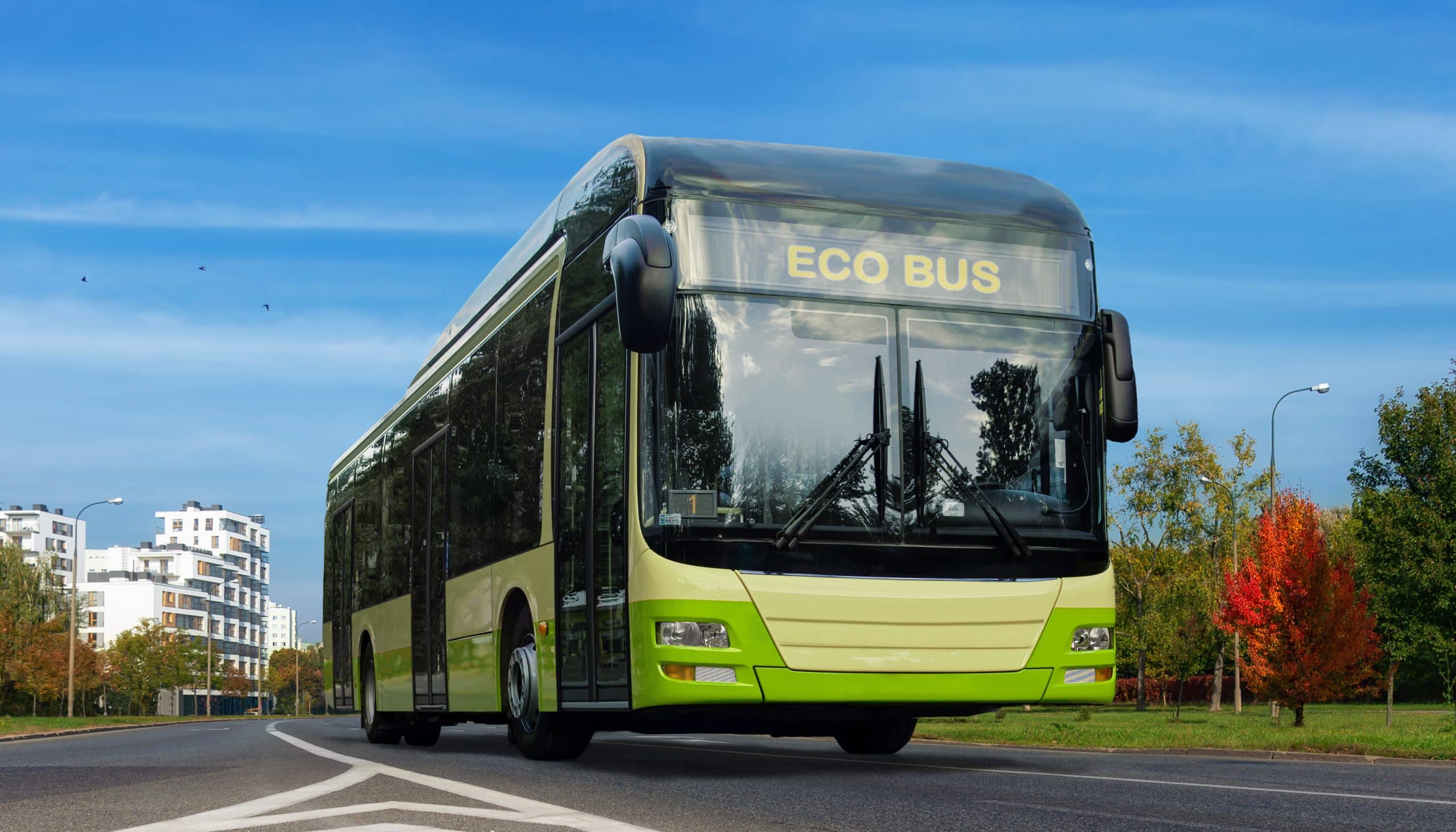 Electric,Bus.,Green,Urban,Ecology,Concept,Of,E-bus.,Zero,Emission