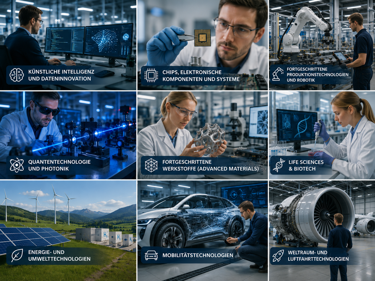 Förderung von Industrie Schlüsseltechnologien
